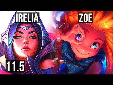 IRELIA vs ZOE (MID) | Rank 2 Irelia, 5/0/1, Rank 15 | NA Challenger | v11.5