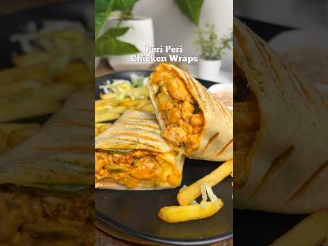 Delicious CHICKEN WRAPS-Tortilla Wraps recipe #chickenwrap #chicken #youtubeshorts #viralshorts