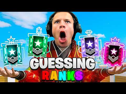 INSANE GUESSING RANKS (Rainbow Six Siege)