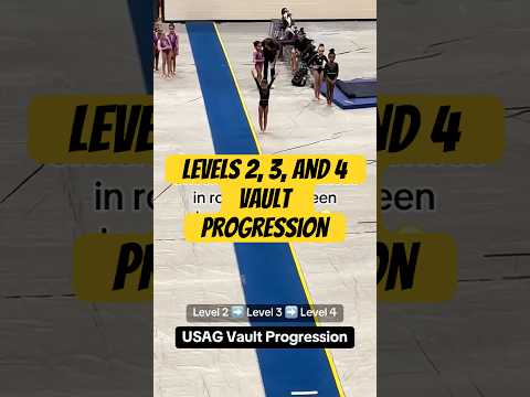 USAG Vault Routines: Level 2 vs. Level 3 vs. Level 4 #gymnasticsvault #gymnasticslife #gymnastics