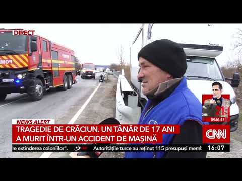 Tragedie de Crăciun: Un tânăr de 17 ani a murit într-un accident de mașină