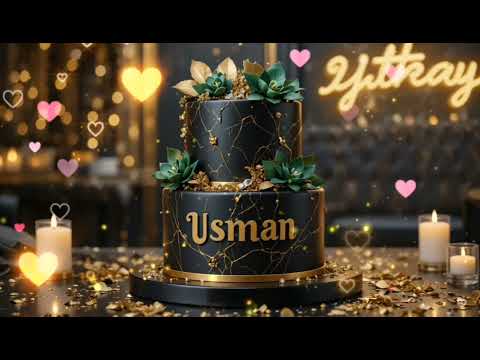 🎉 Happy Birthday Usman ✨ | The Royal Glow Celebration