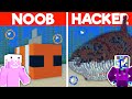 NOOB vs HACKER I Cheated In an UNDERWATER Build Challenge!