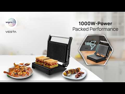 Wipro Vesta Grill 1000 Watt Sandwich Maker