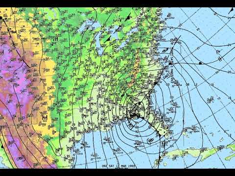 Blizzard of 1993 / Storm of the Century Surface Plot Map Loop