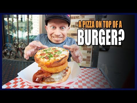A Pizza On Top Of A Burger?