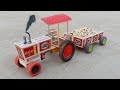 How To Make Matchbox Water Tank Tractor Trolley Diy Tractor Science Project