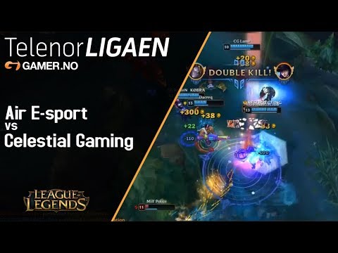 LoL: Air vs Celestial Highlights - Round 9 of Telenorligaen Spring 2018