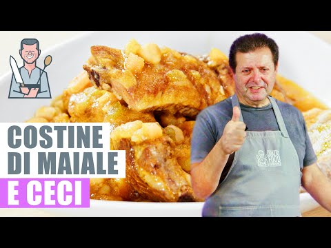 COSTINE DI MAIALE E CECI - Piatto semplice e godurioso
