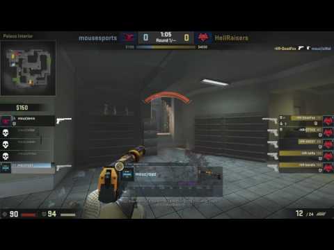 mousesports ropz USP Ace 1v3 Clutch vs Hellraisers Mirage [ ESL PRO LEAGUE ]