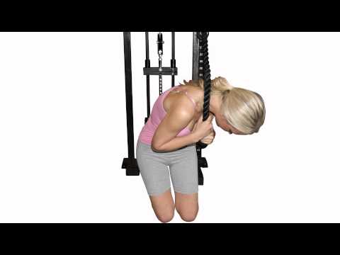 How to do an Oblique cable crunch