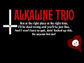 Alkaline Trio - Private Eye (Lyrics)