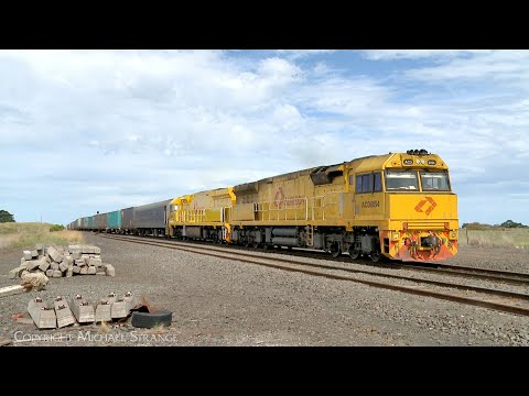 7MP1 Aurizon Team Global Express Container Train With ACD6054 ACD6053 & G535 (20/1/2024) - PoathTV