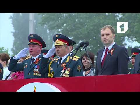 Transnitrian & Russian Anthem Victory Day Parade in Tiraspol 2016