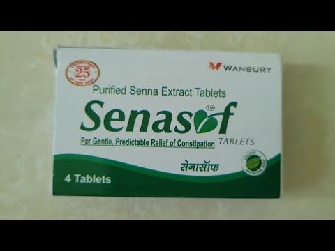 Purified senna extract senasof, 100 tablets