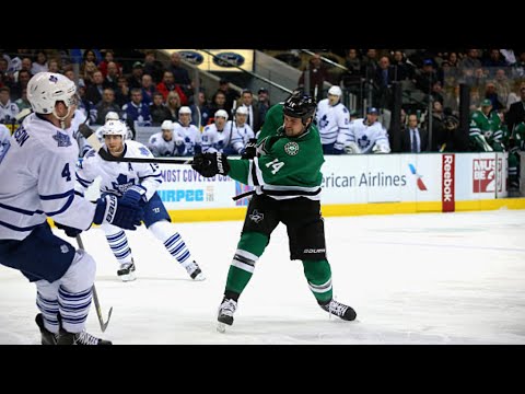 Jamie Benn scores the 100th goal of his NHL career | January 23, 2014 | Stars vs. Maple Leafs