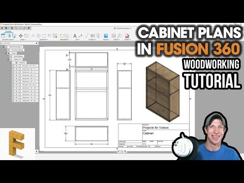 Creating CABINET PLANS in Fusion 360 (Fusion 360 Woodworking Tutorial)
