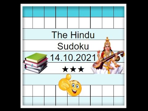 The Hindu Sudoku 3 Star Step by Step Solution | 14.10.2021 | Difficulty Level ★★★