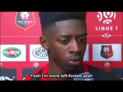 Ousmane Dembélé on which foot is stronger.[FootballMinute]