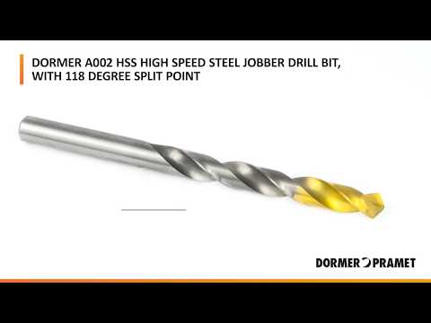 Dormer A002 HSS Drill Bit with 118 Degree Split Point