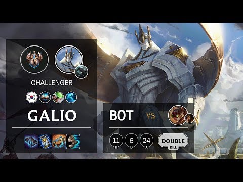 Galio Bot vs Ziggs - KR Challenger Patch 10.10