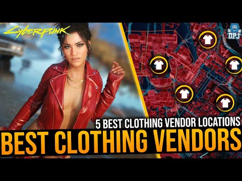 5 BEST Legendary CLOTHING VENDORS in NIGHT CITY - Cyberpunk 2077 - Best Fashion Vendor Locations