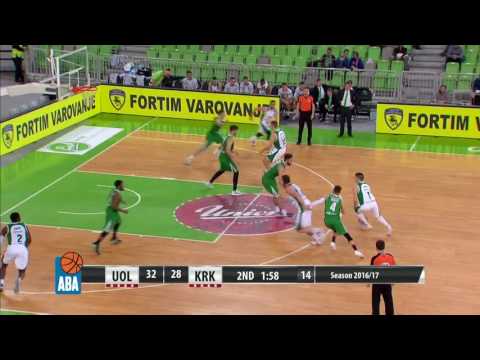 ABA Liga 2016/17 highlights, Round 2: Olimpija Ljubljana - Krka (5.12.2016)