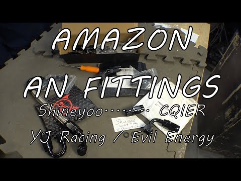 Fuel line, fittings from Amazon- Shineyoo, CQIER, YJ Racing, Evil Energy AN fittings