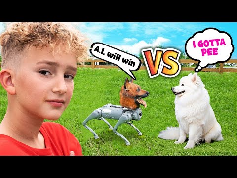 Perro REAL vs. Perro ROBO!!!