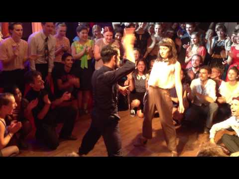 Lindy hop jam circle in Herräng 2013!