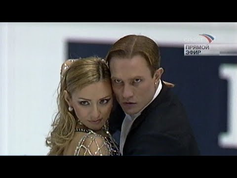 2006 Europeans. Tatiana NAVKA - Roman KOSTOMAROV. RUS. Compulsory Dance. Tango Romantica.17.01.2006