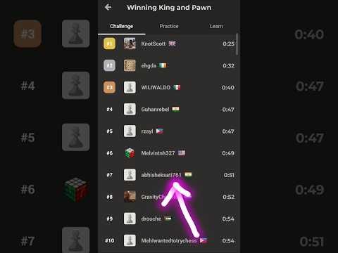 King And Pawn Endgame # 7th Rank On CDC