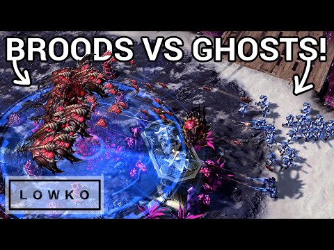 StarCraft 2: MASS Brood Lords vs Ghosts! (Elazer vs Clem)