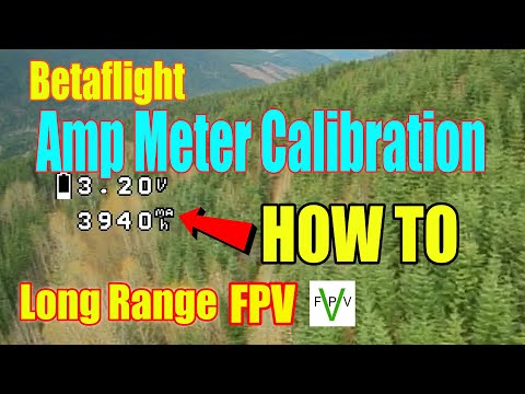 Amperage meter calibration for FPV Flights Betaflight