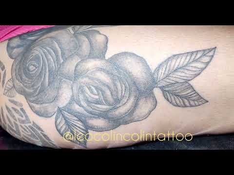 3 rosas e mandala tattoo floral feminina