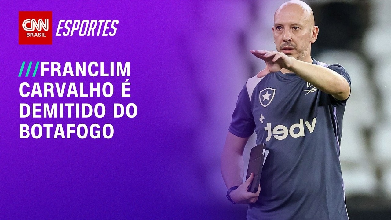 Após eliminação na Copa Sul-Americana, Botafogo demite técnico português | LIVE CNN