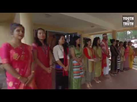 NEHU STUDENTS WELCOMING SADGURU IN A TRADITIONAL WAY | #UnplugWithSadguru