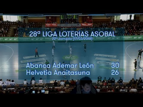 LIGA LOTERIAS ASOBAL J22 Abanca Ademar León - Helvetia Anaitasuna 30 - 26