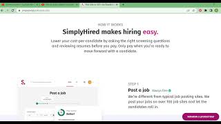SimplyHired freelance job website tutorial