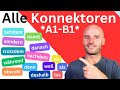 ALLE Konnektoren Von A1 B1 Deutsch Lernen B1