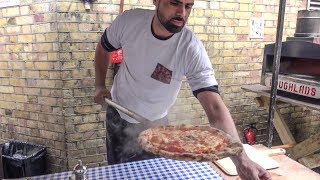 Pizza in Wood Fired Oven on the Road. London Street Food