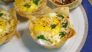 בקלי קלות-סלסלות פילו פירה וביצה (ליהי קרויץ - מטבח בקלי קלות) - התמונה מוצגת ישירות מתוך אתר האינטרנט יוטיוב. זכויות היוצרים בתמונה שייכות ליוצרה. קישור קרדיט למקור התוכן נמצא בתוך דף הסרטון