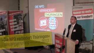 preview picture of video 'NPD Thüringen / 05.01.2013 - Neujahrsempfang 2013 (Kirchheim)'