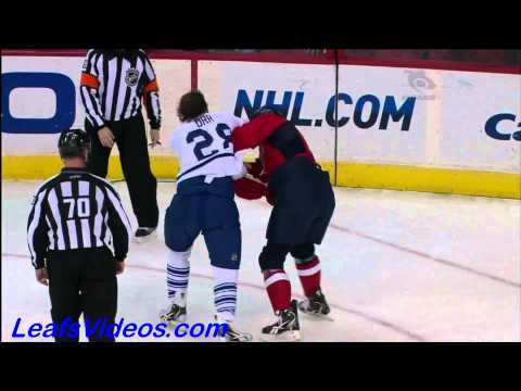 Maple Leafs @ Capitals - Colton Orr vs DJ King - 101206