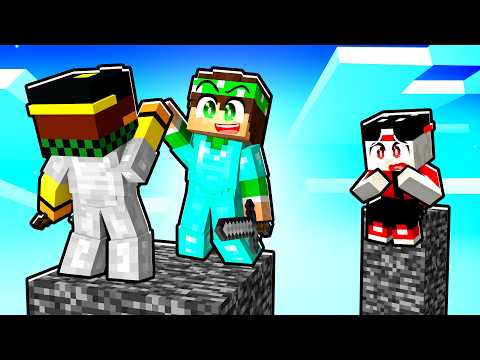 SOPRAVVIVI TUTTI CONTRO UNO su UN PILASTRO DI BEDROCK su MINECRAFT!