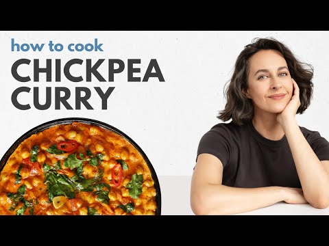 Chickpea Curry with Coconut Milk Recipe - How to Make Vegetarian Indian Curry