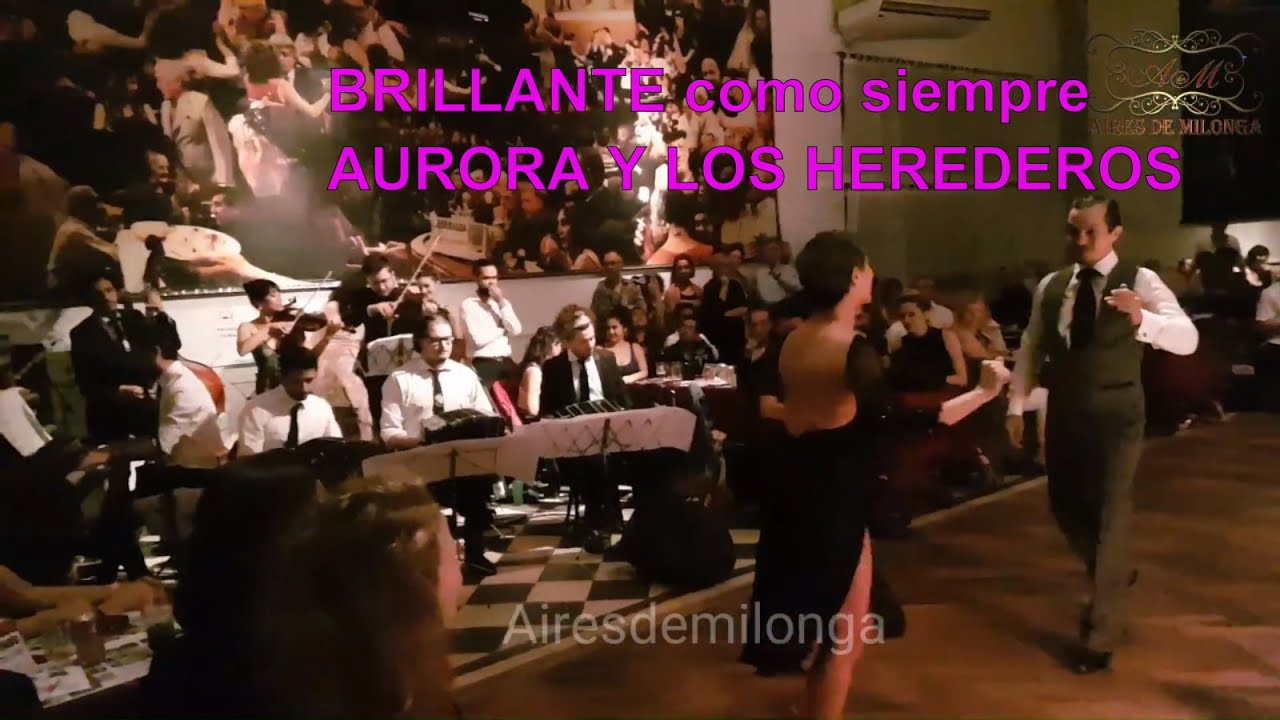 Brillante milonga. Aurora Lubiz, Juan Ruggieri, los Herederos del Compás