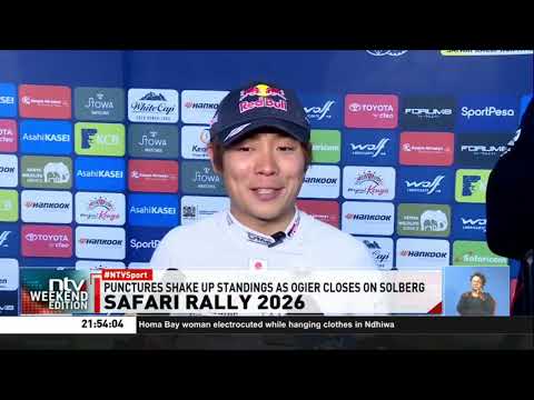 Solberg's lead shrinks after tyre puncture in brutal Safari Rally stages