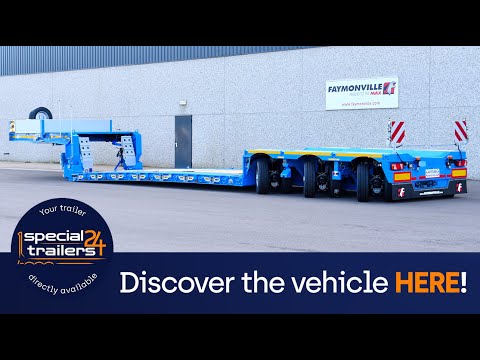 Faymonville - MegaMAX extendable low loader w/ 3 pendular axles & 3.5" kingpin