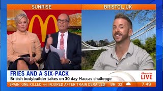 Ry The Guy On Sunrise - POSTMAN LOSES 7KG IN 30 DAYS EATING ONLY McDONALD’S